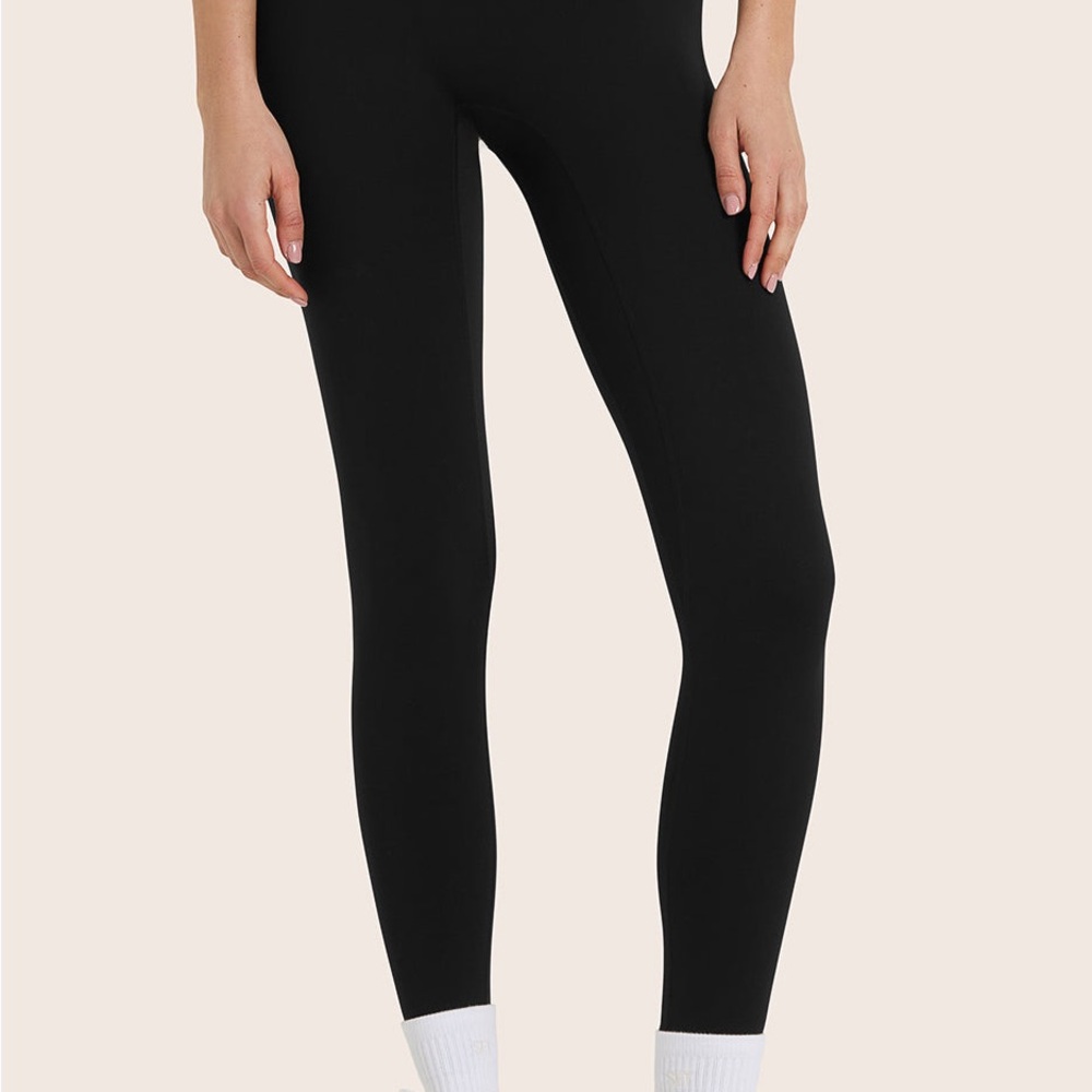 SET Active Black Leggings Sleek Ankle-Length